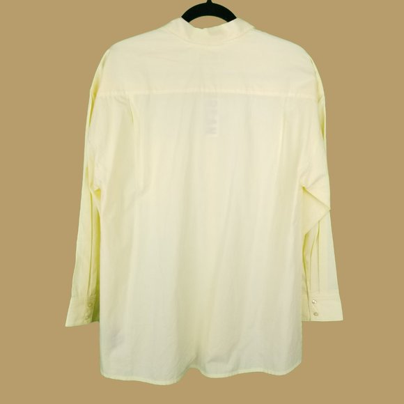 Urban Outfitters NWT 100% Cotton Button Front Shirt Medium Yellow Breathable - Picture 2 of 9